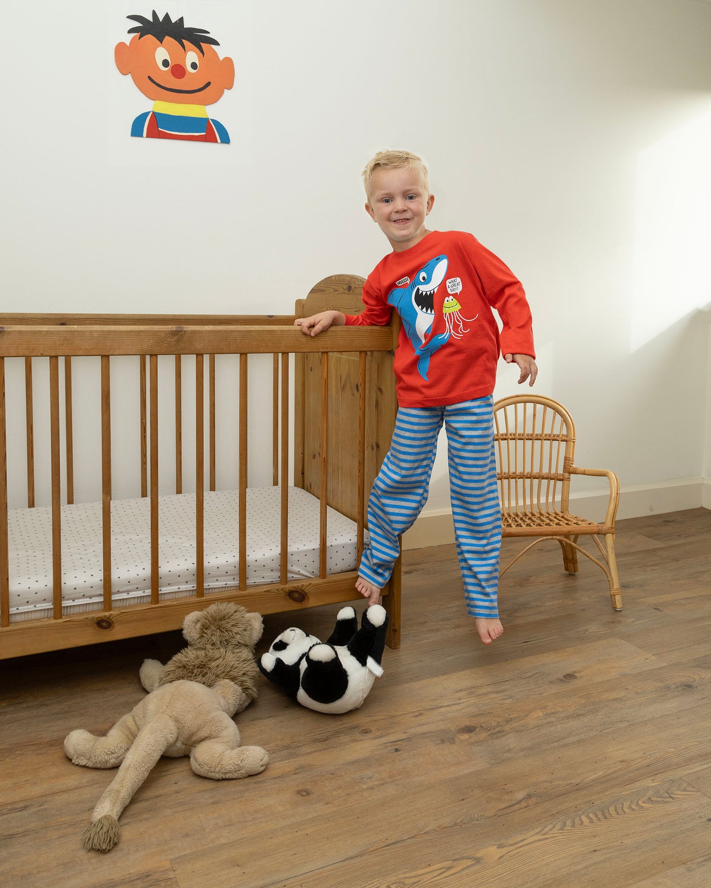 Amantes Pyjama Jongens Rood Haai