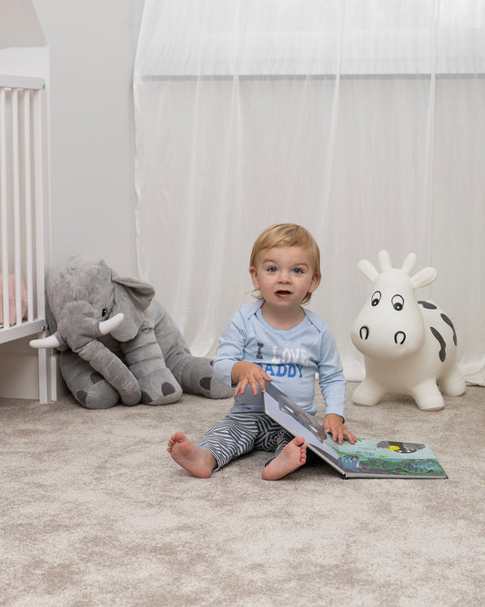 Amantes Baby Pyjama Jongens Blauw/Streep - I Love Daddy