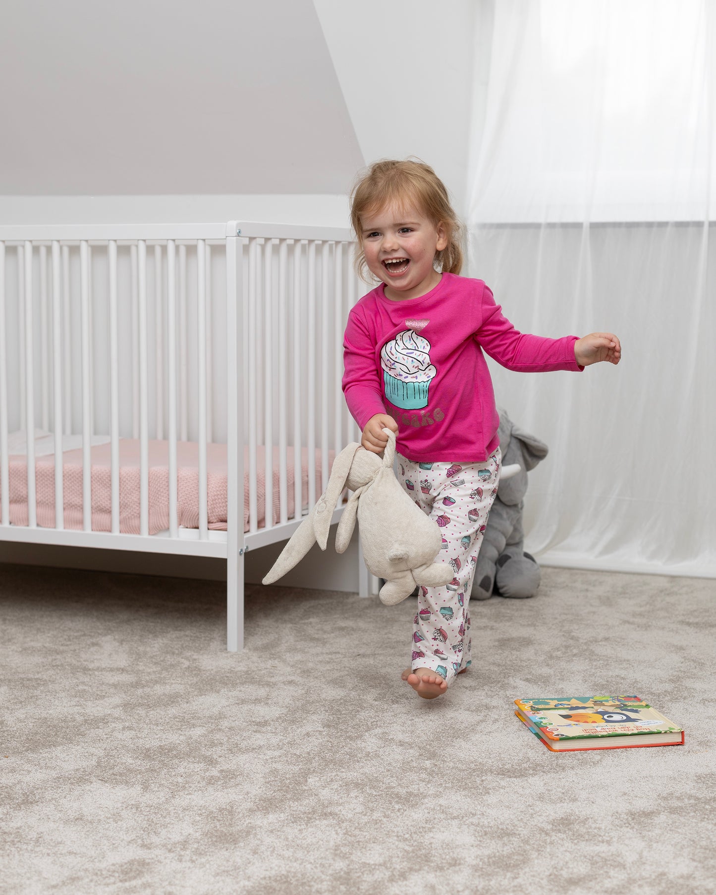 Amantes Pyjama Meisjes Fuchsia 'Cup Cake'