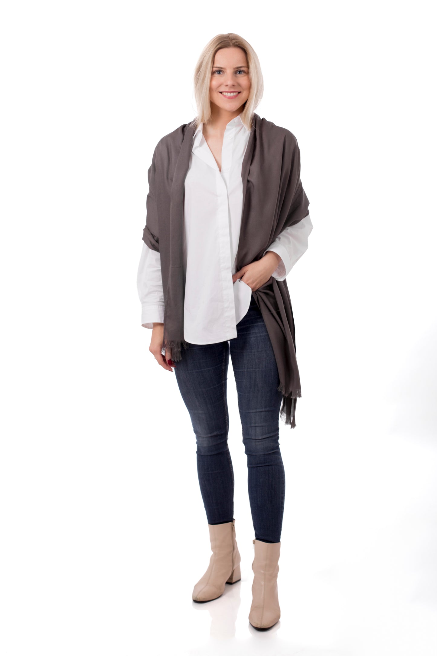 Sjaals Taupe