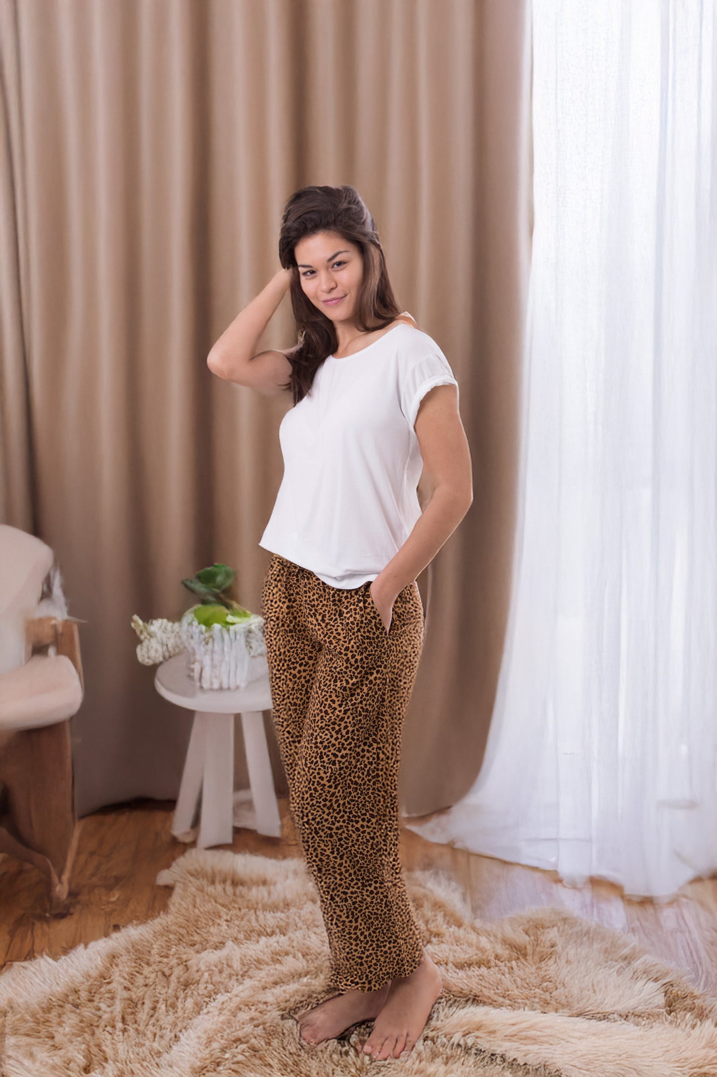 Amantes Dames Yoga Broek - Panter