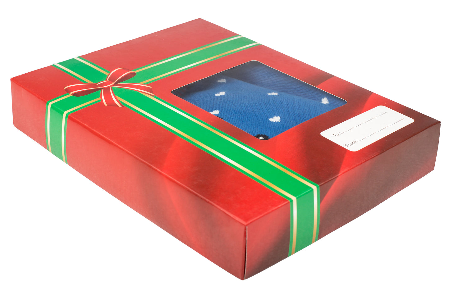 Amantes Foute kersttrui - Blauw met rendier - Incl. Giftbox