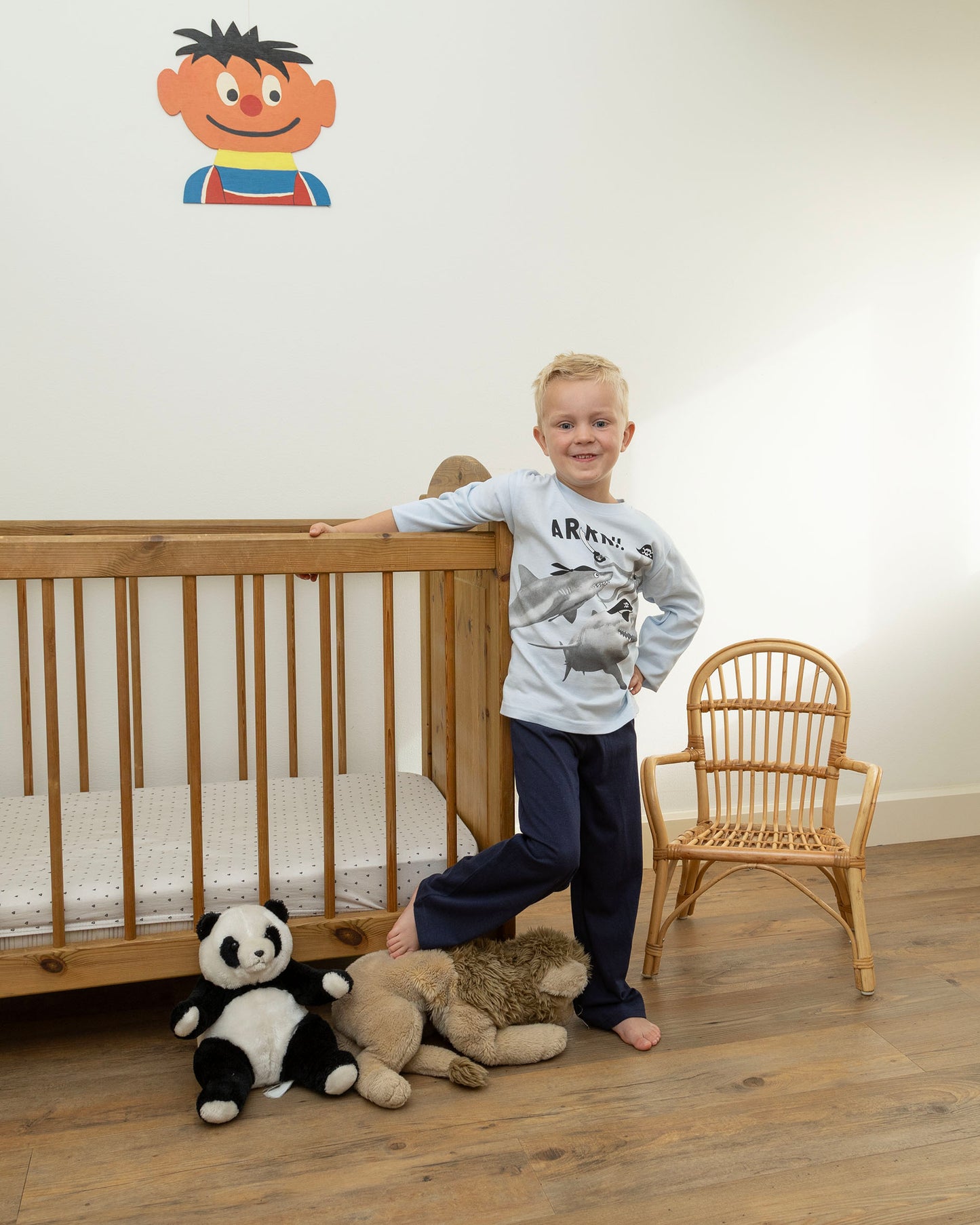 Amantes Pyjama Jongens Blauw Haai Piraten