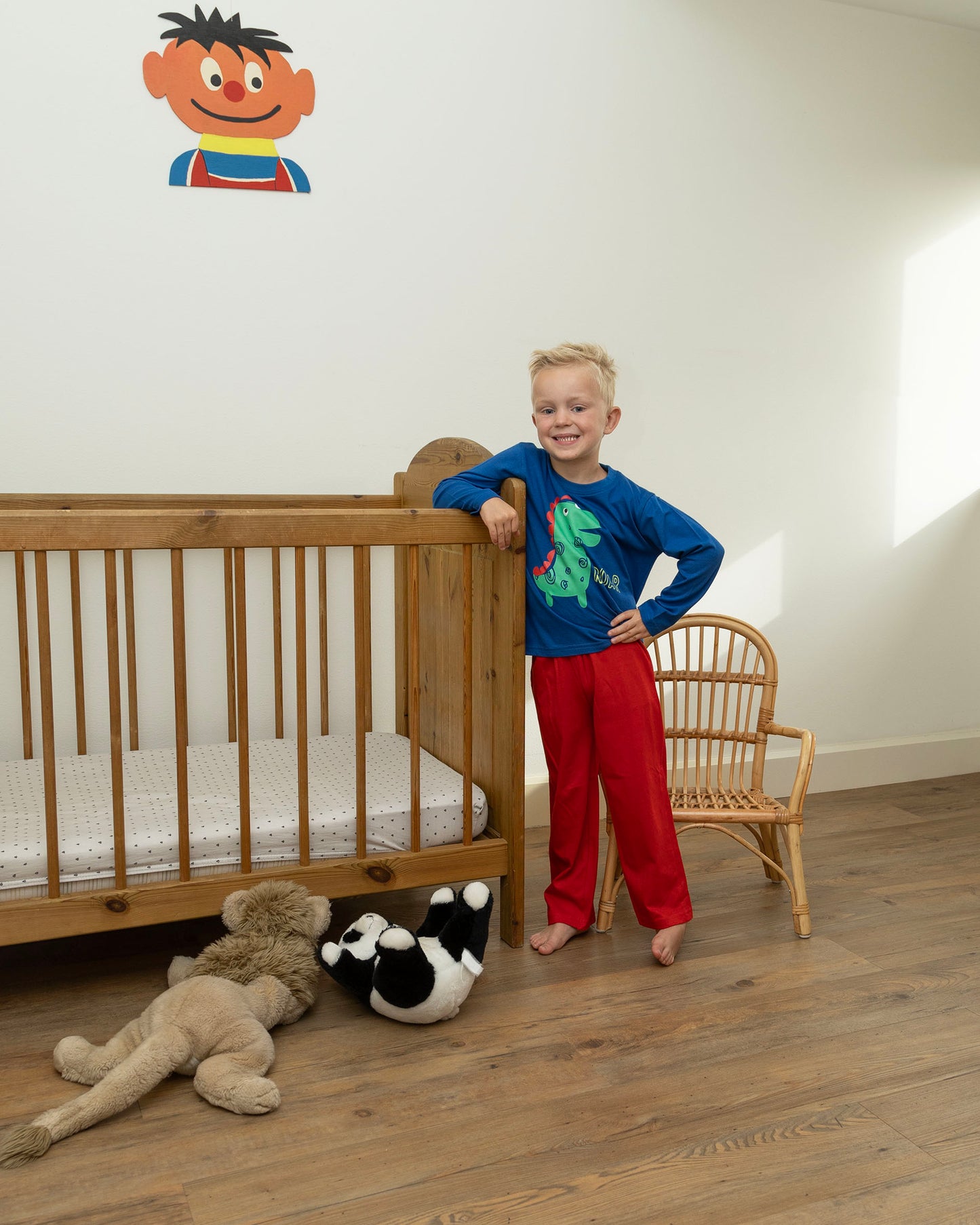 Amantes Pyjama Jongens Blauw Dino 'Roar'