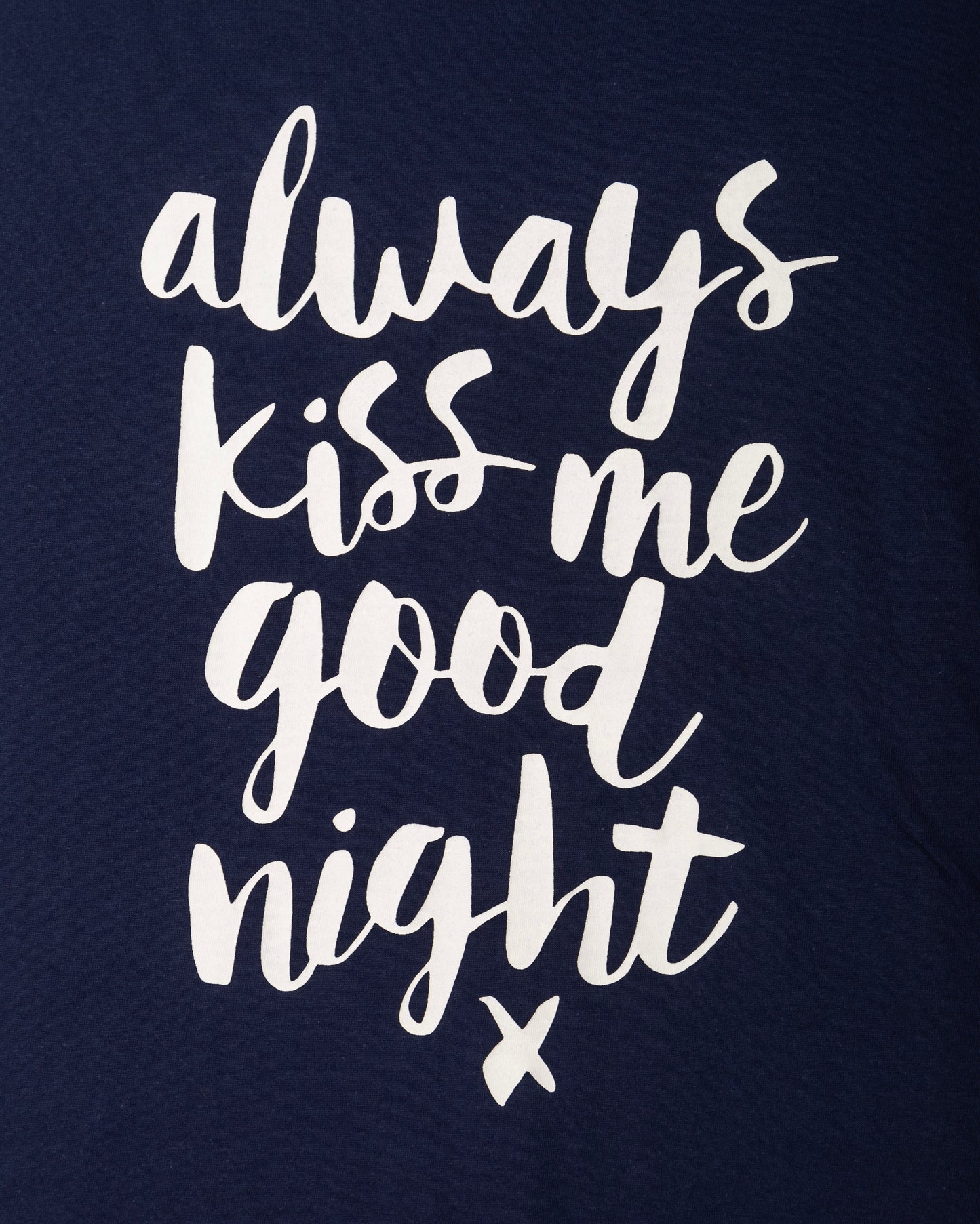 Amantes Nachthemd Dames - Slaapshirt - Korte Mouw - Navy Blauw