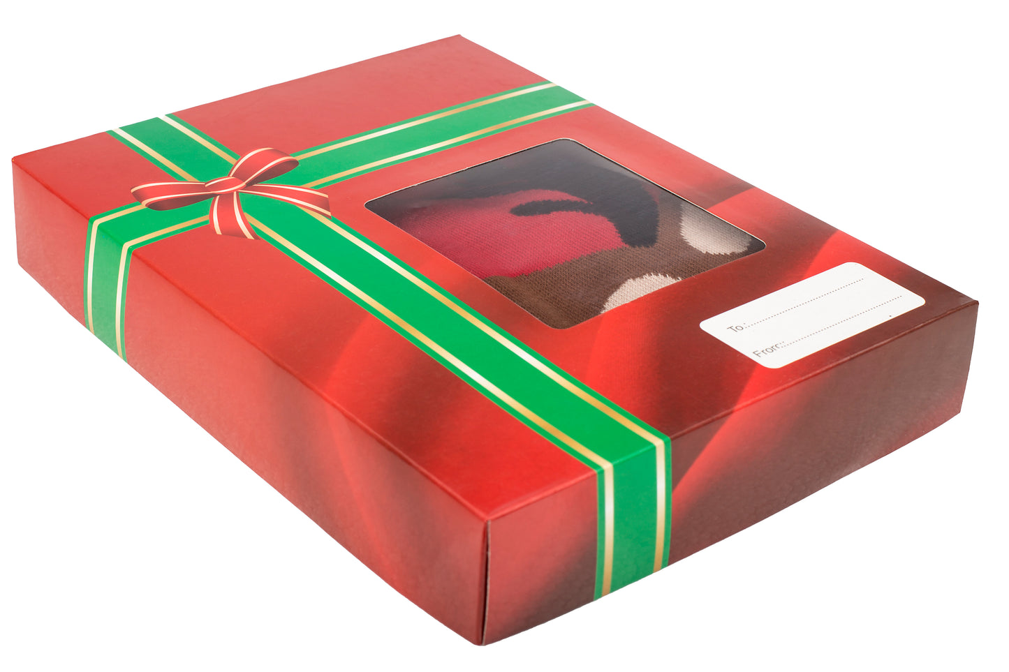 Amantes Foute kersttrui - Rood met rendier -  Incl. Giftbox
