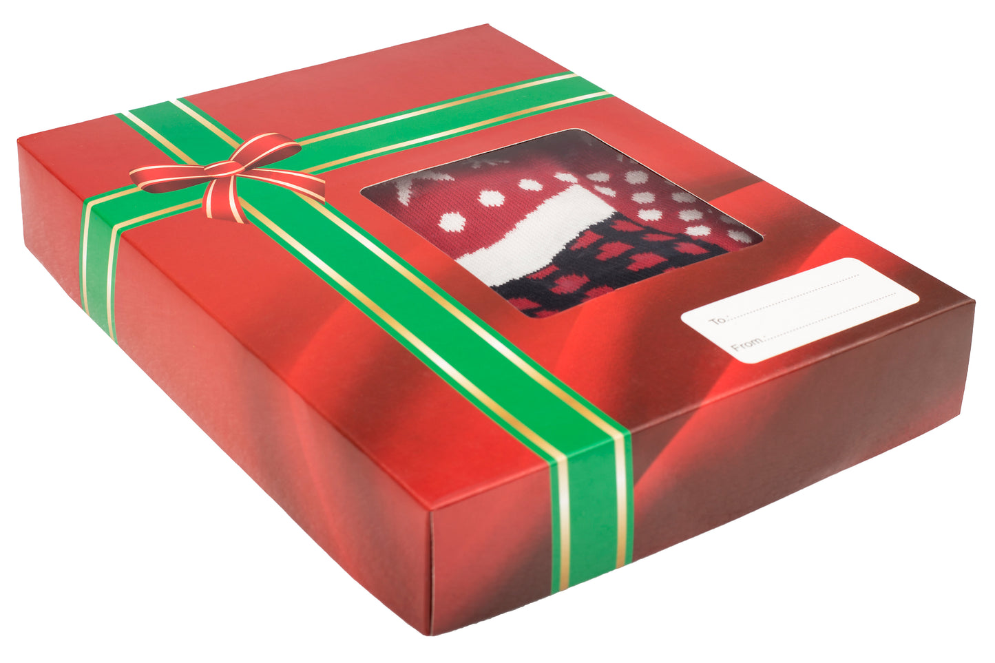 Amantes Foute kersttrui - Rood met sok -  Incl. Giftbox