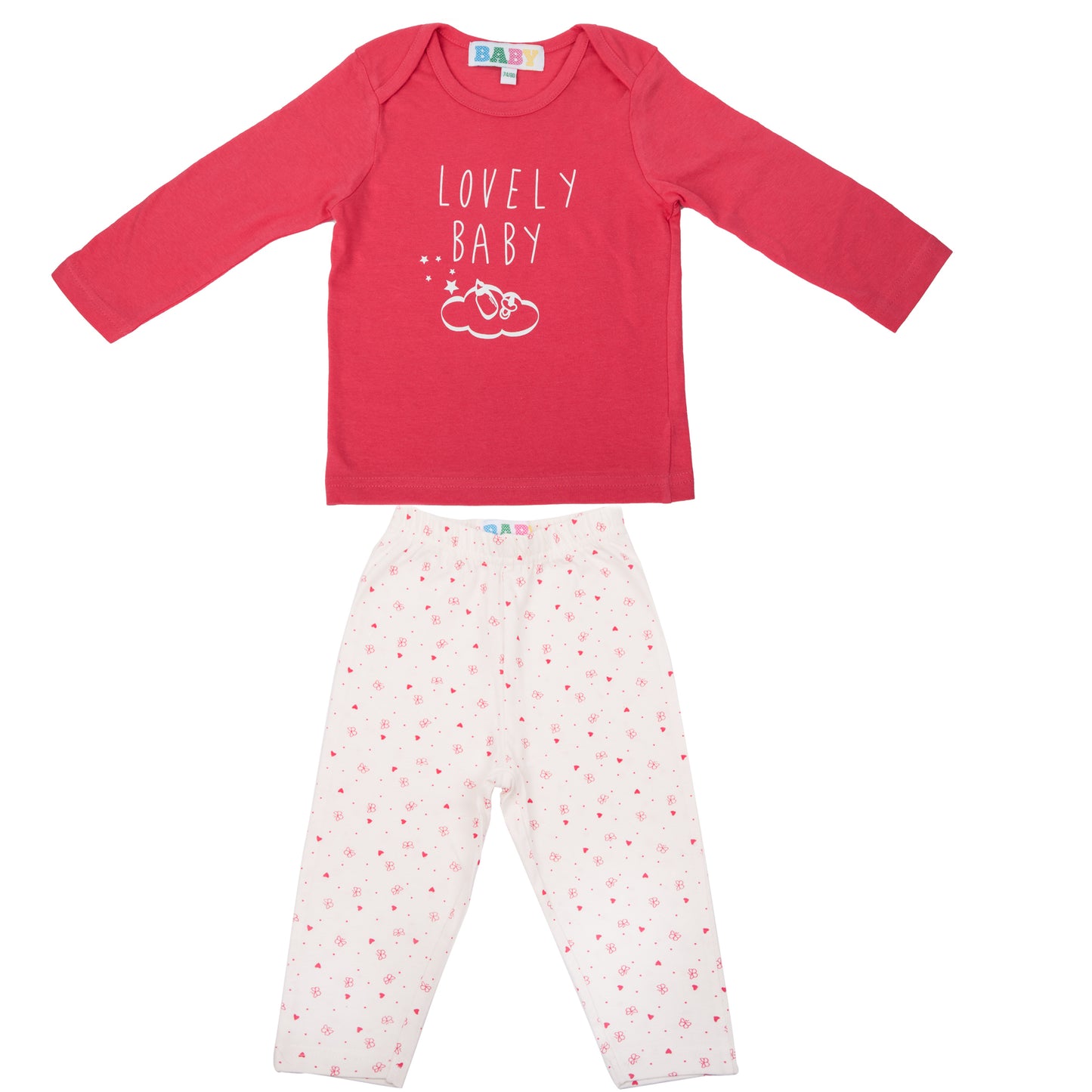 Amantes Baby Pyjama Meisjes Fuchsia - Lovely Baby