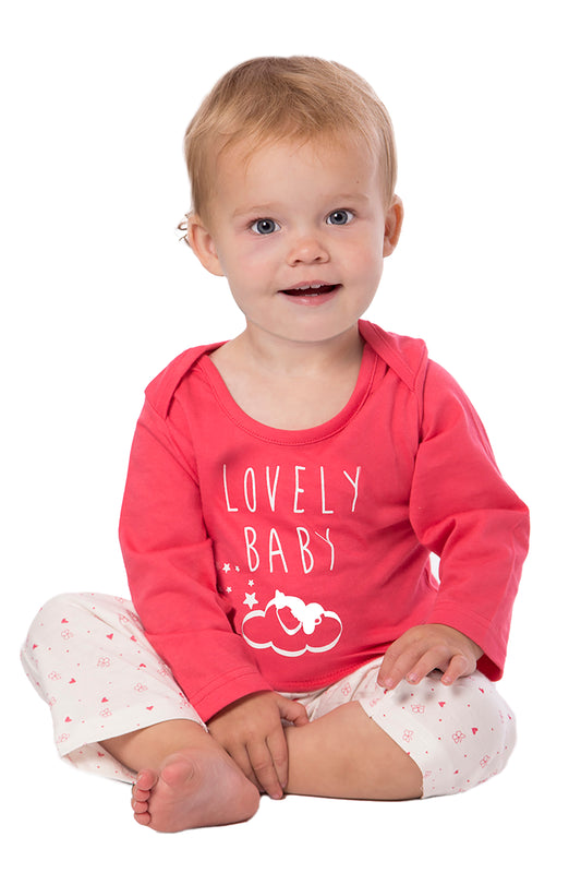 Amantes Baby Pyjama Meisjes Fuchsia - Lovely Baby
