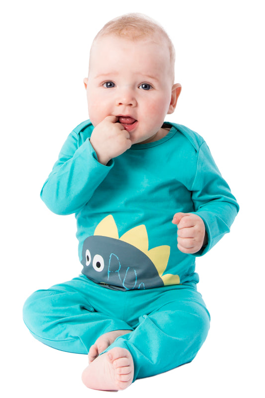 Amantes Baby Pyjama Jongens Mint/Groen - Dino