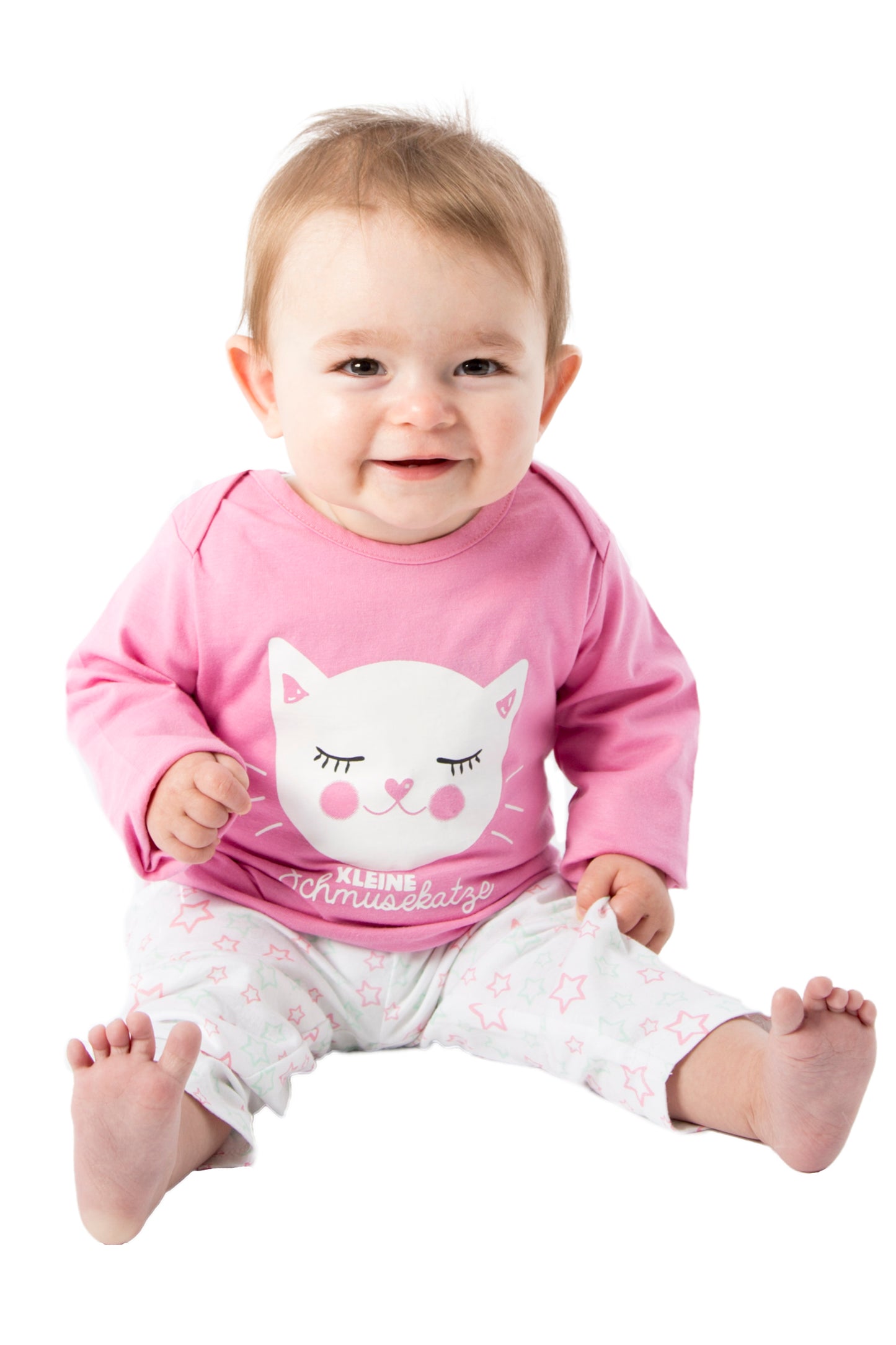 Amantes Baby Pyjama Meisjes Roze - Schmuzekatze