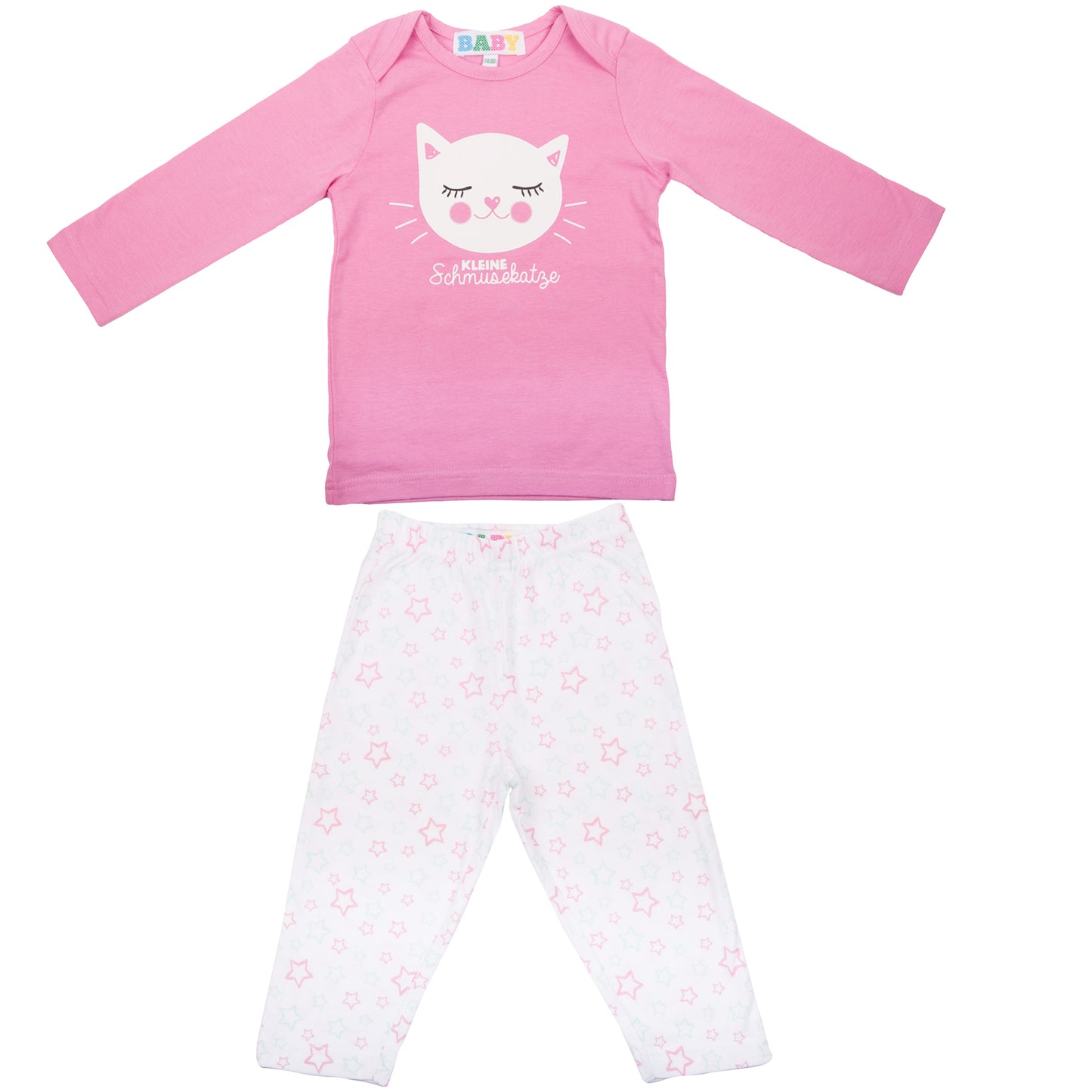 Amantes Baby Pyjama Meisjes Roze - Schmuzekatze
