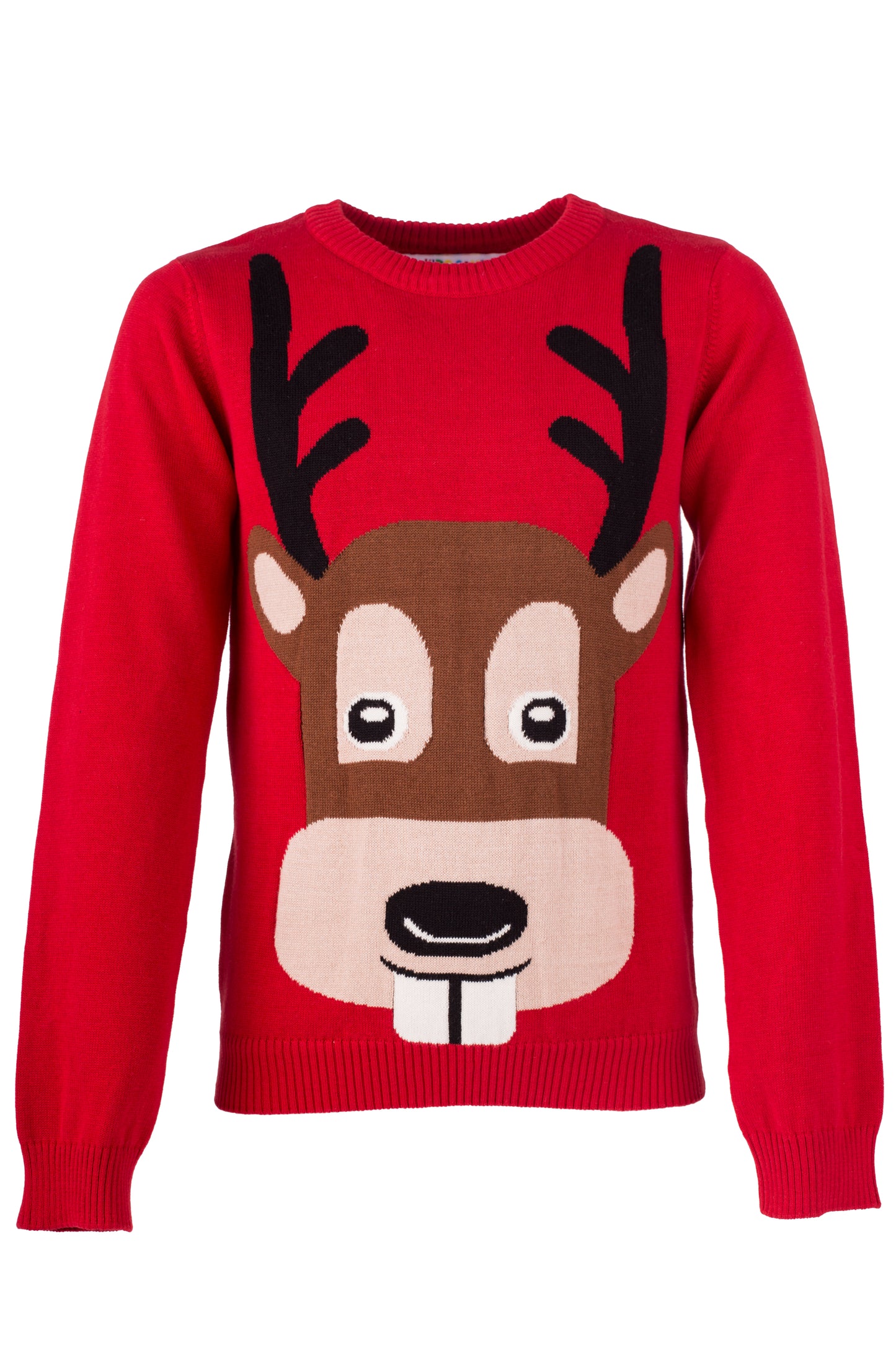 Amantes Foute kersttrui - Rood met rendier -  Incl. Giftbox
