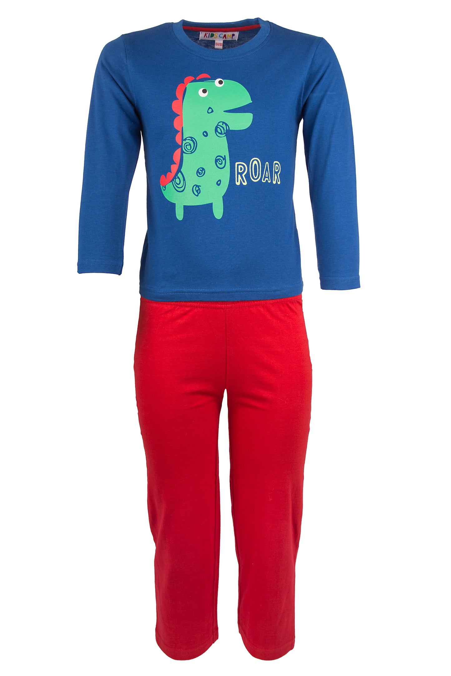 Amantes Pyjama Jongens Blauw Dino 'Roar'