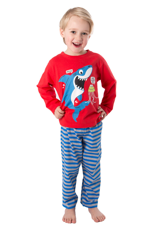 Amantes Pyjama Jongens Rood Haai