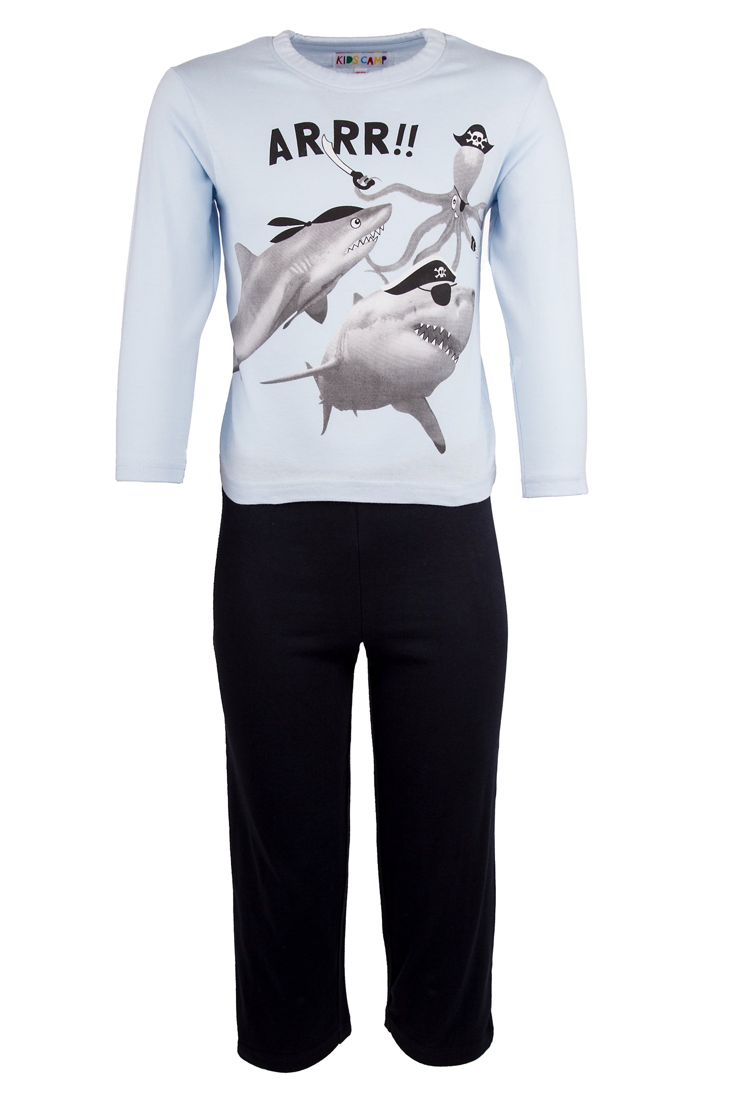 Amantes Pyjama Jongens Blauw Haai Piraten