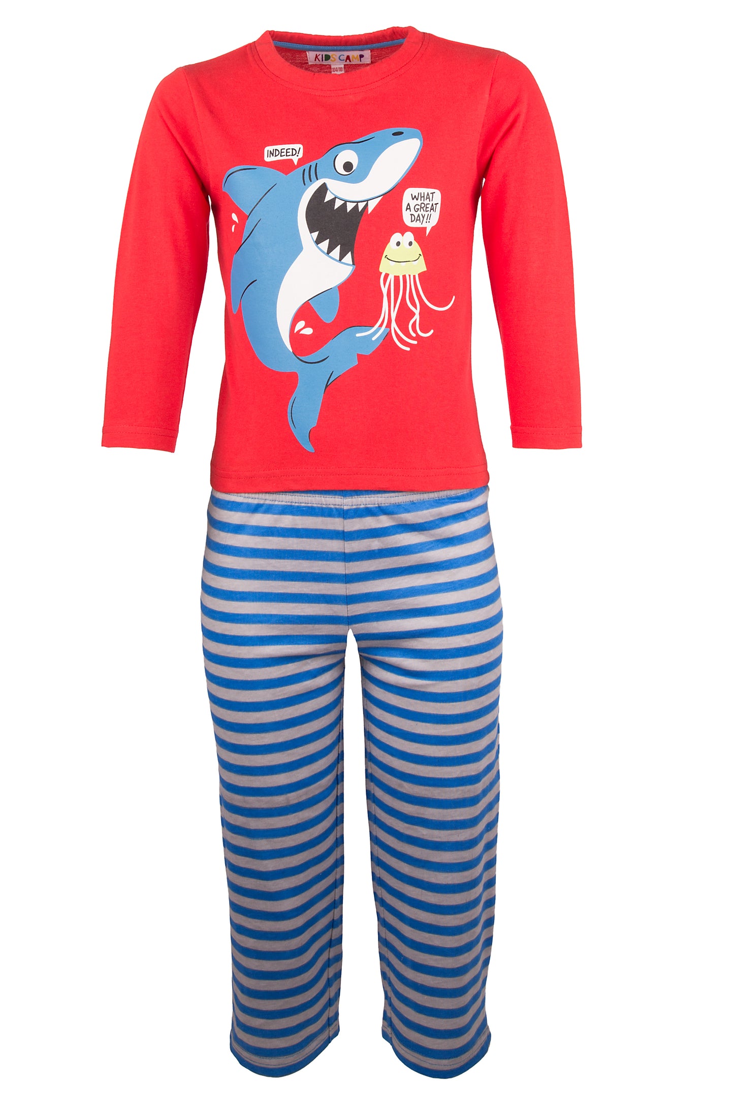 Amantes Pyjama Jongens Rood Haai